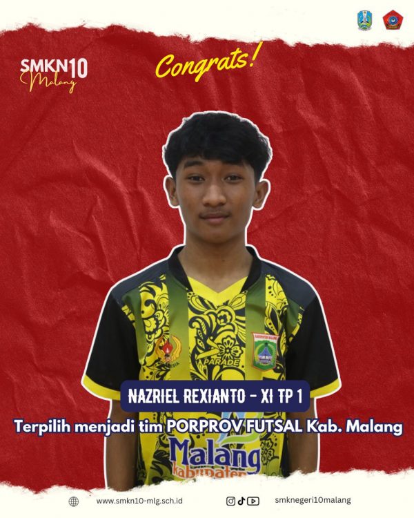 Siswa Terpilih Tim PORPROV Futsal Kab.Malang