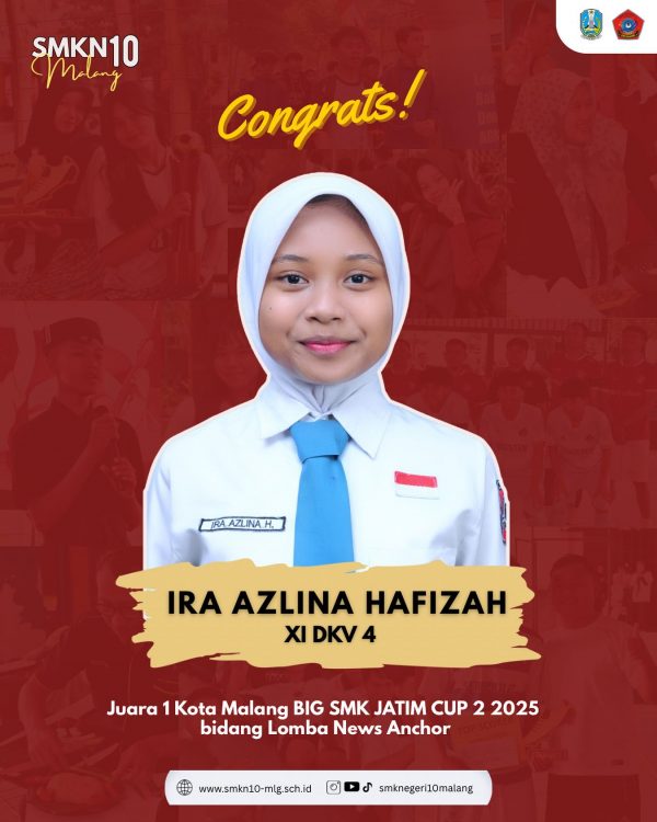 Juara 1 tingkat Kota Malang dalam ajang BIG SMK JATIM CUP 2 2025